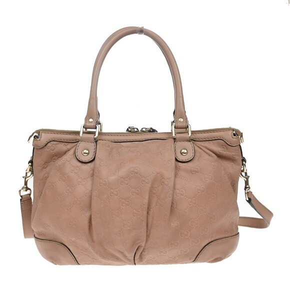 GUCCI Sukey Guccissima GG Pattern 2Way Shoulder Bag Leather Pink GHW - Picture 4 of 16